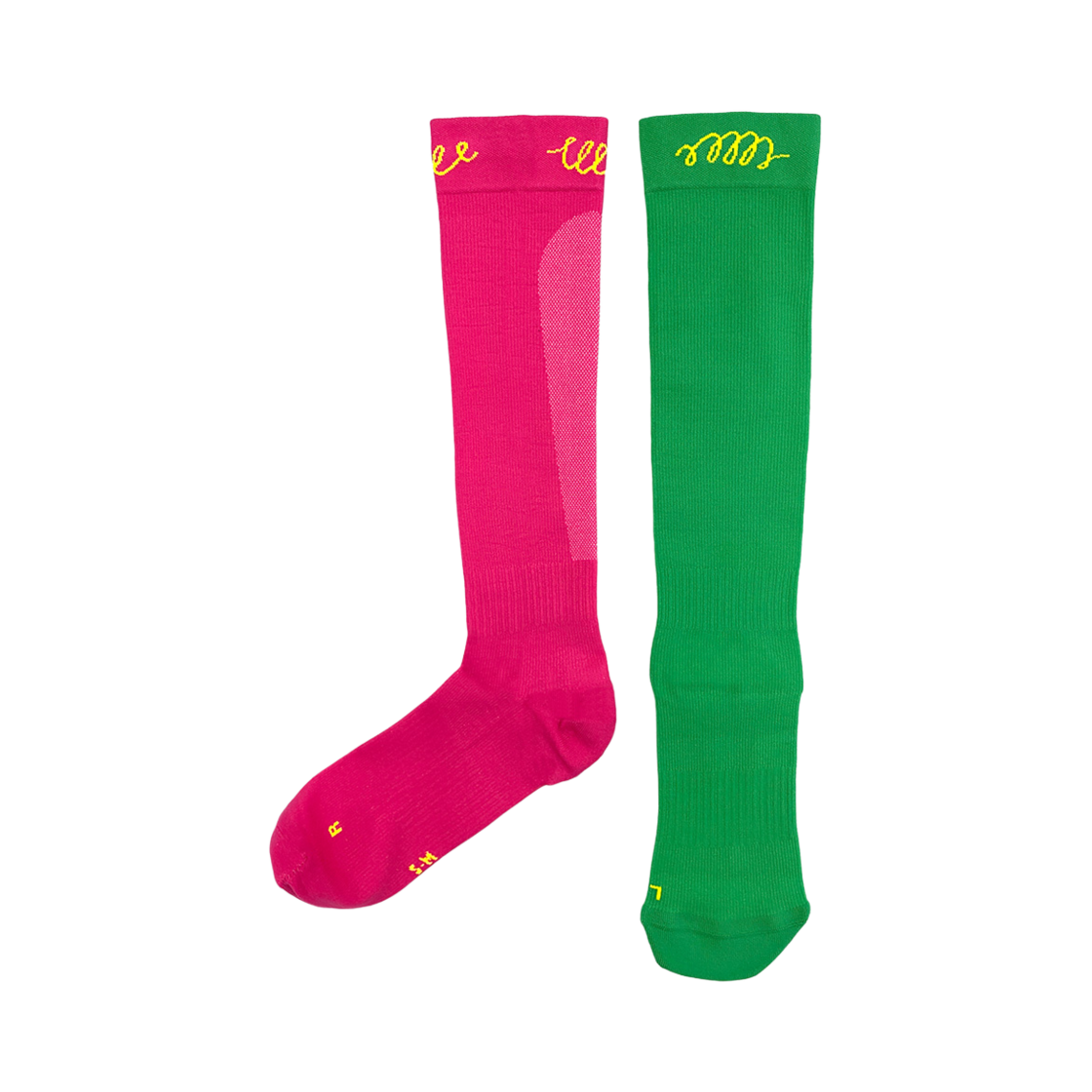 삭스업 컴프레션 러닝 니삭스 그린&핑크(Socks Up Compression Running Knee Socks Green&Pink)