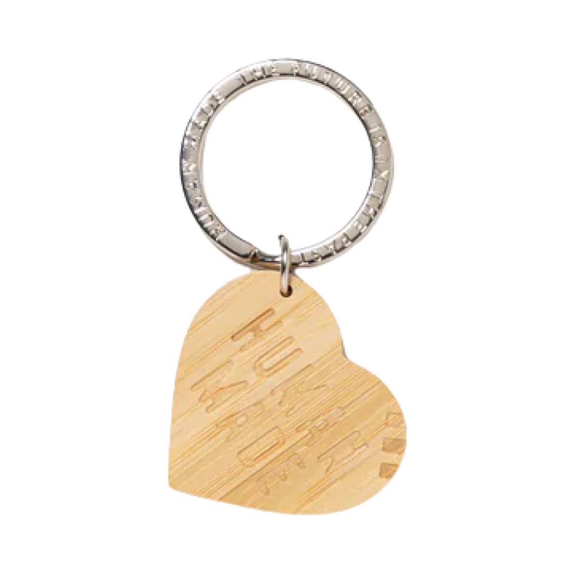 휴먼 메이드 하트 뱀부 키링 베이지(Human Made Heart Bamboo Keyring Beige)