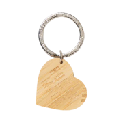 Human Made Heart Bamboo Keyring Beige