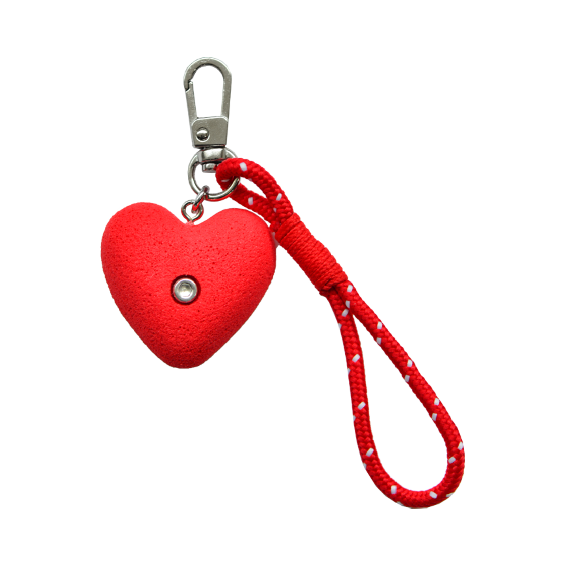 cmca00rd ALLTAGLICH Handmade Climbing Heart Weather Hold Keyring Red