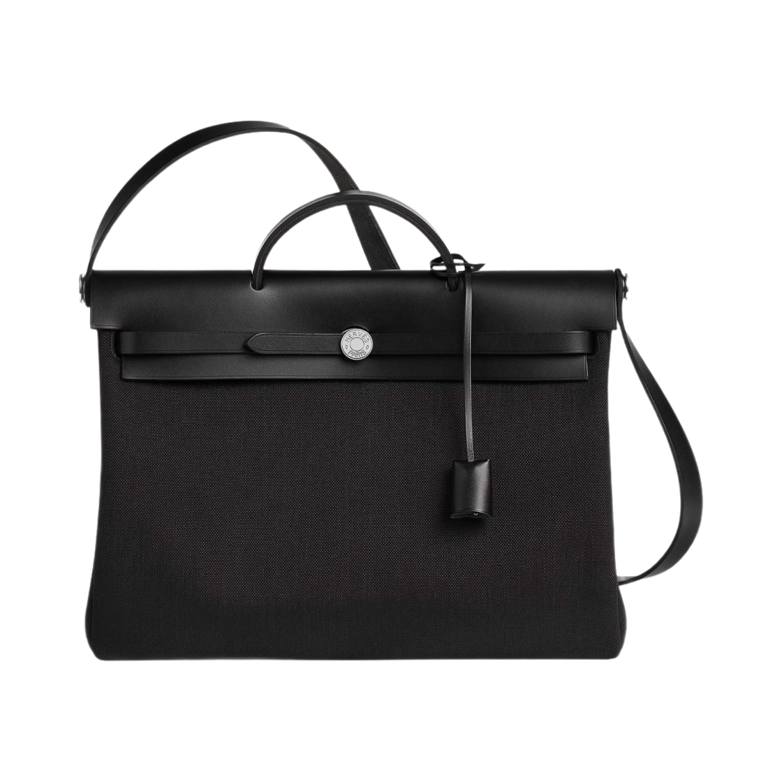 에르메스 에르백 메신저 39 백 밀리터리 캔버스 헌터 & 팔라듐 하드웨어 누아(Hermes Herbag Messenger 39 Bag Military Canvas Hunter & Palladium Noir)