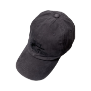 Undermycar Gashutein 6 Gun & Bullet Washed Ball Cap Jet Black - 24SS