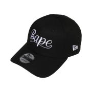 (W) BAPE x New Era 9Forty Cap Black