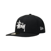 Stussy Authentic New Era Cap Black