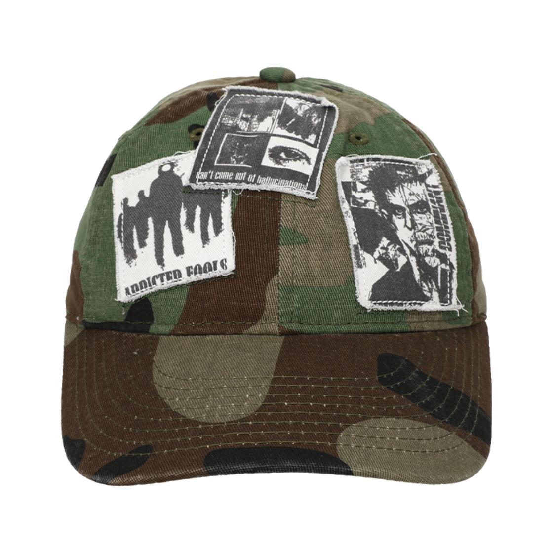 DMNT25SSBCCM001 Dominant Distressed Patch Cap Camo