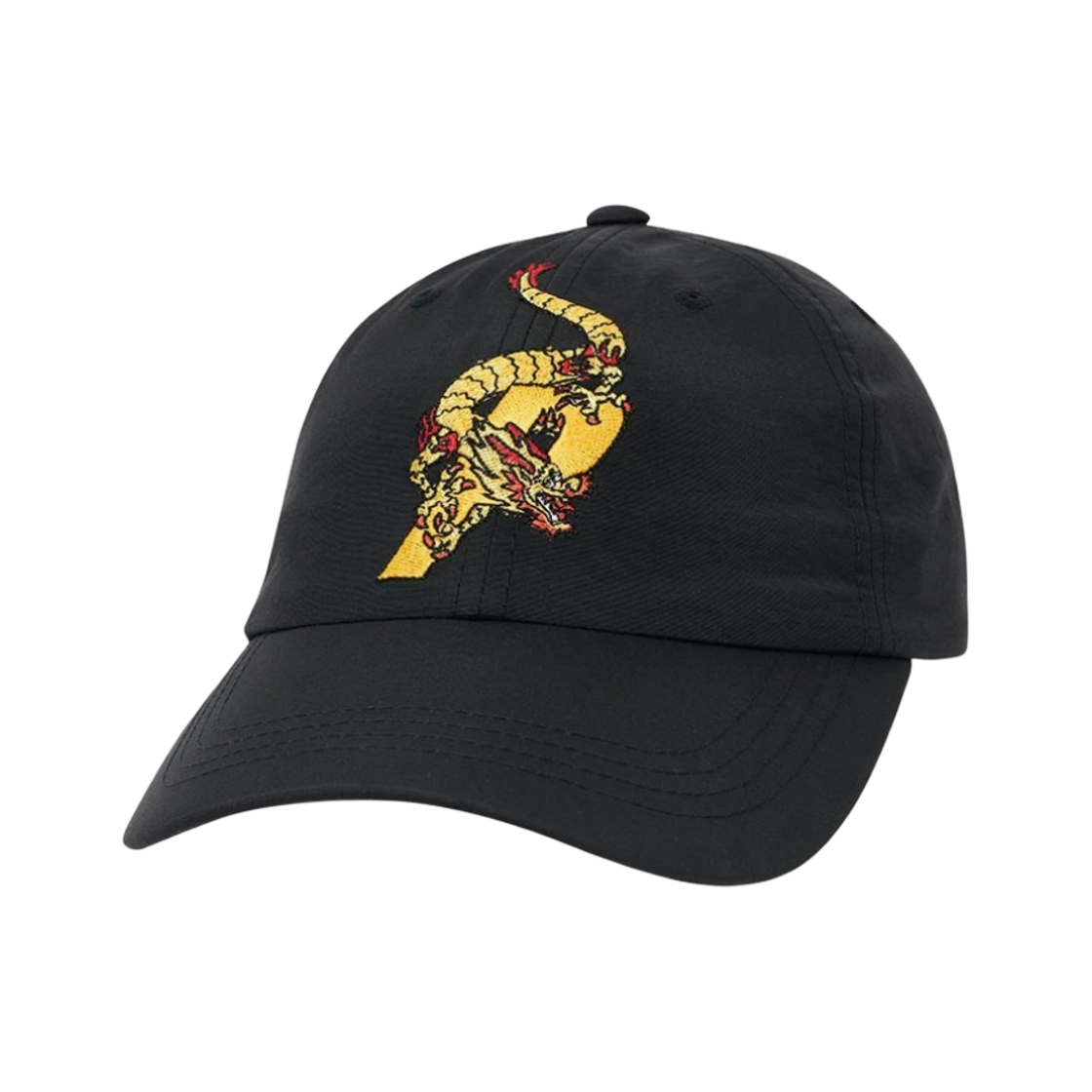 - Palace Dragon Shell P 6-Panel Black - 20FW