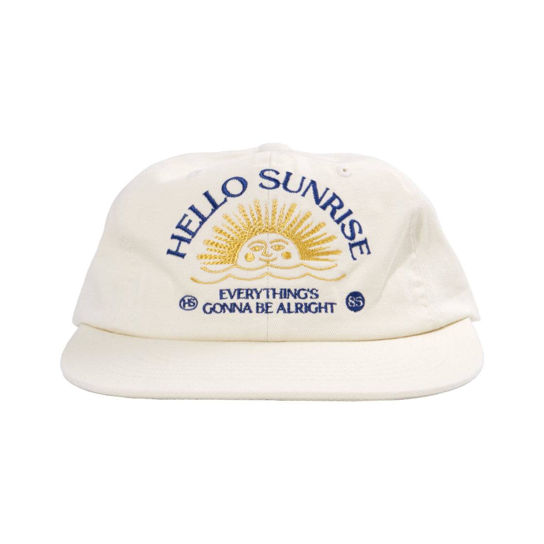 헬로선라이즈 워싱 투톤 아치 로고 6패널 캡 아이보리(Hello Sunrise Washed Two Tone Arch Logo 6panel Cap Ivory)