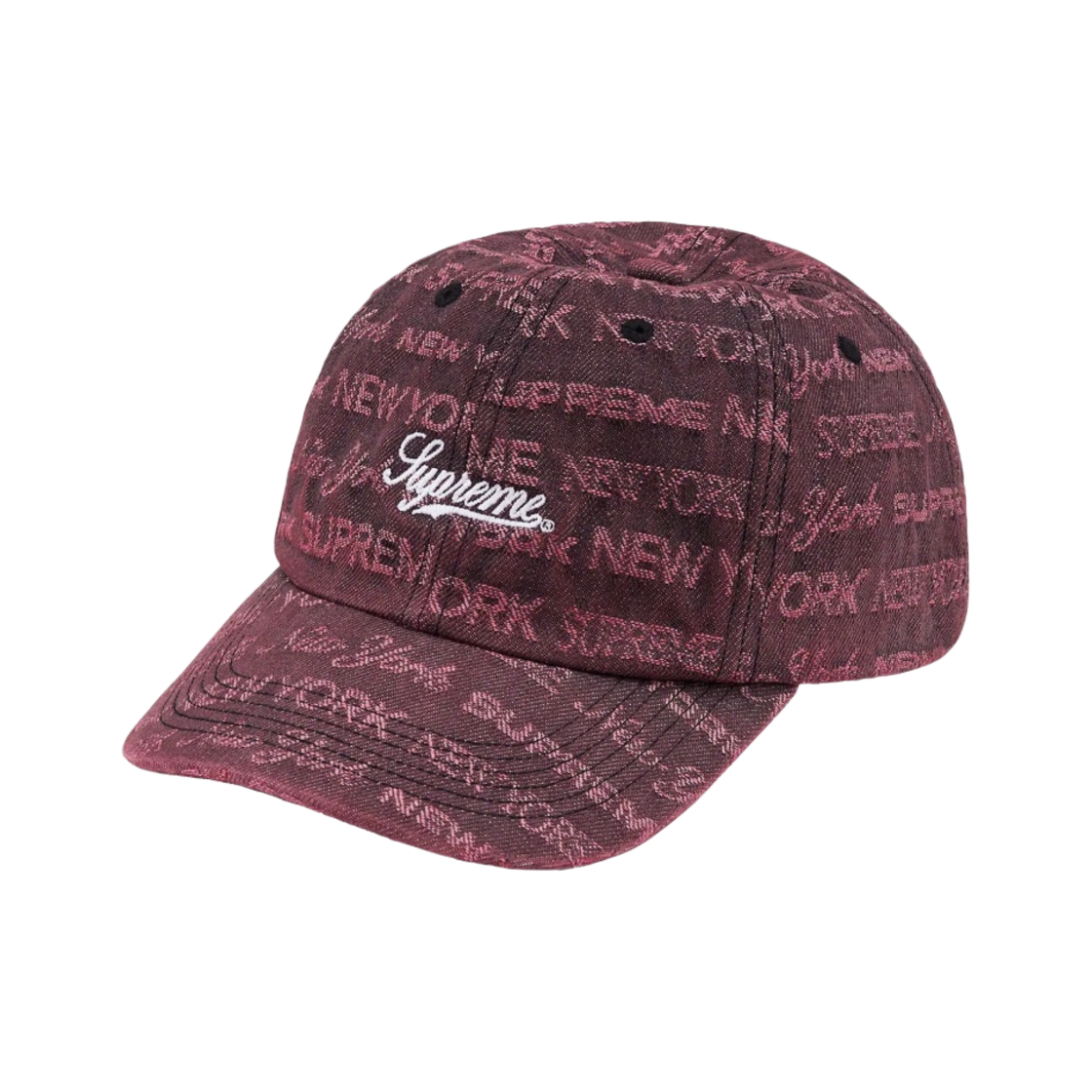 슈프림 멀티 타입 자카드 데님 6-패널 캡 퍼플 - 22FW(Supreme Multi Type Jacquard Denim 6-Panel Purple - 22FW) - 1