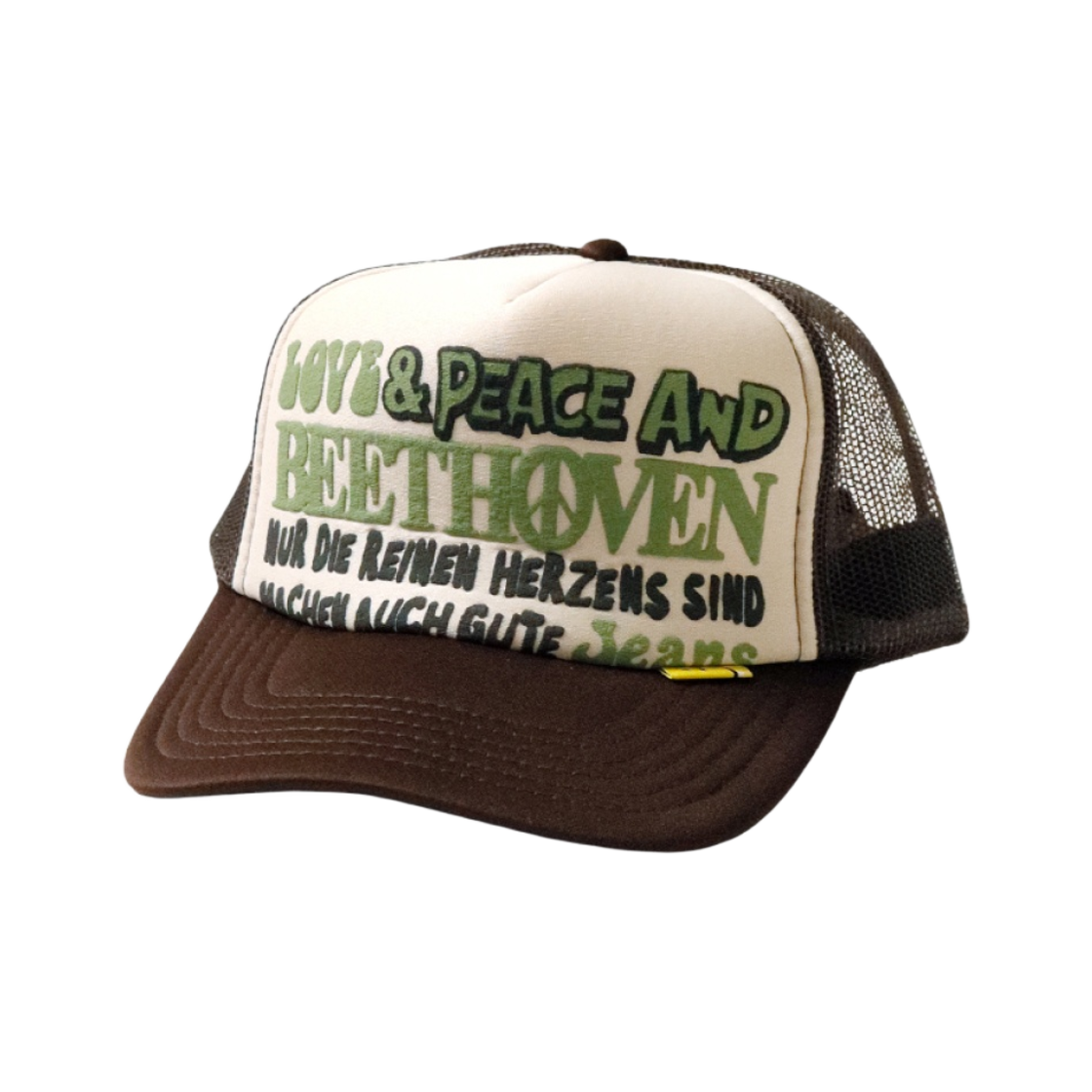 캐피탈 러브 & 피스 앤 베토벤 트랙캡 키나리 브라운(Kapital Love & Peace And Beethoven Track Cap Kinari Brown) - 1