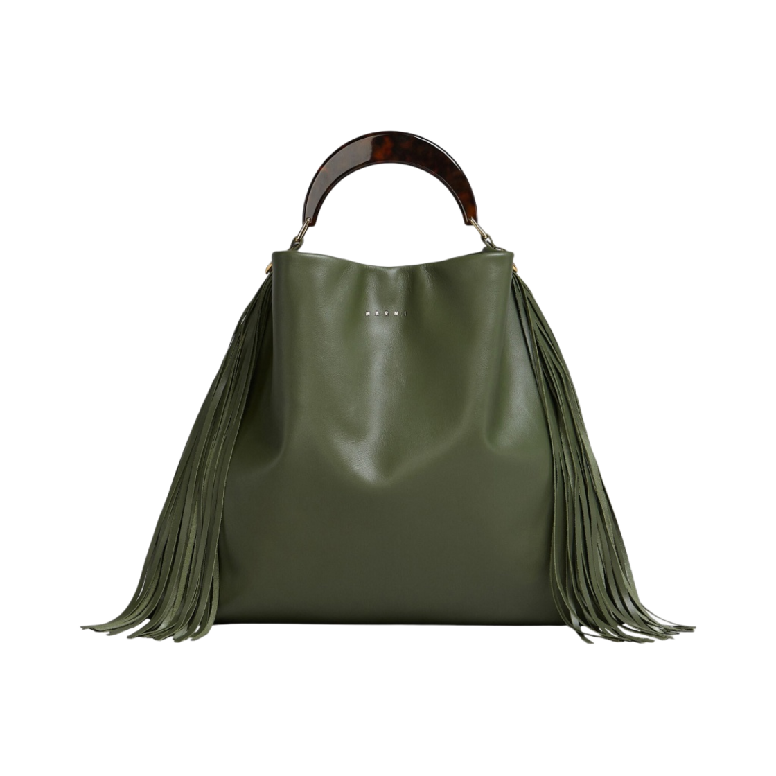 마르니 레더 프린지 베니스 미디움백 가제보 마룬(Marni Leather Fringes Venice Medium Bag Gazebo Maroon) - 1