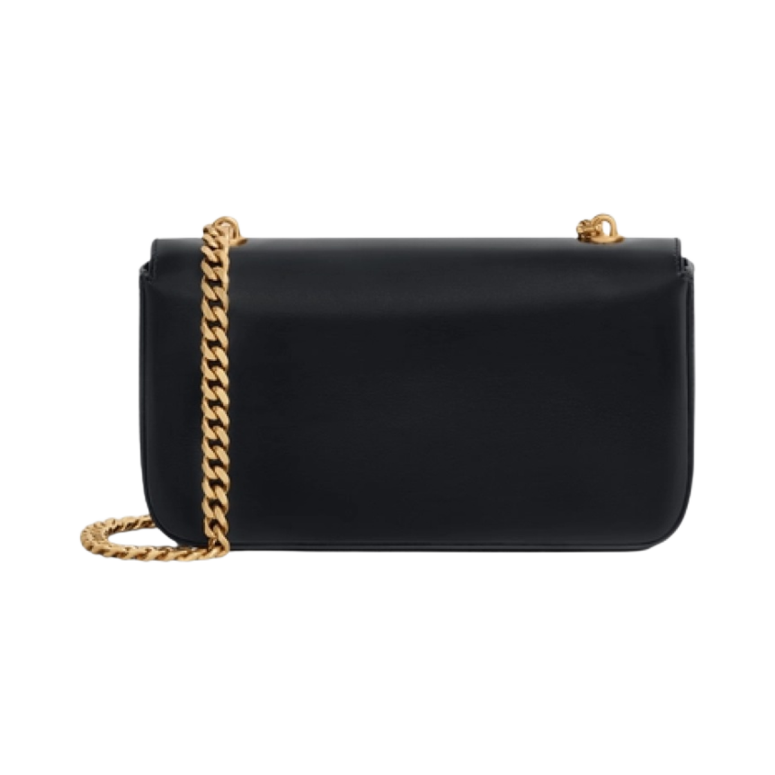 셀린느 샤이니 카프스킨 레더 트리옹프 체인 숄더백 블랙(Celine Chain Shoulder Bag Cuir Triomphe in Shiny Calfskin Black) - 3