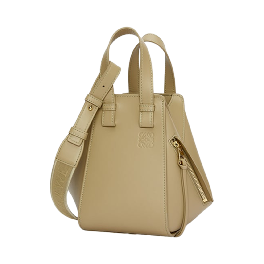 로에베 컴팩트 해먹 백 인 사틴 카프스킨 클레이 그린(Loewe Compact Hammock Bag In Satin Calfskin Clay Green)