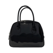 Comme des Garcons Round Anamel No.1 Aoyama Bag Black