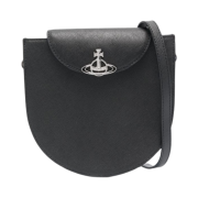 Vivienne Westwood Half Moon Saddle Crossbody Bag Black