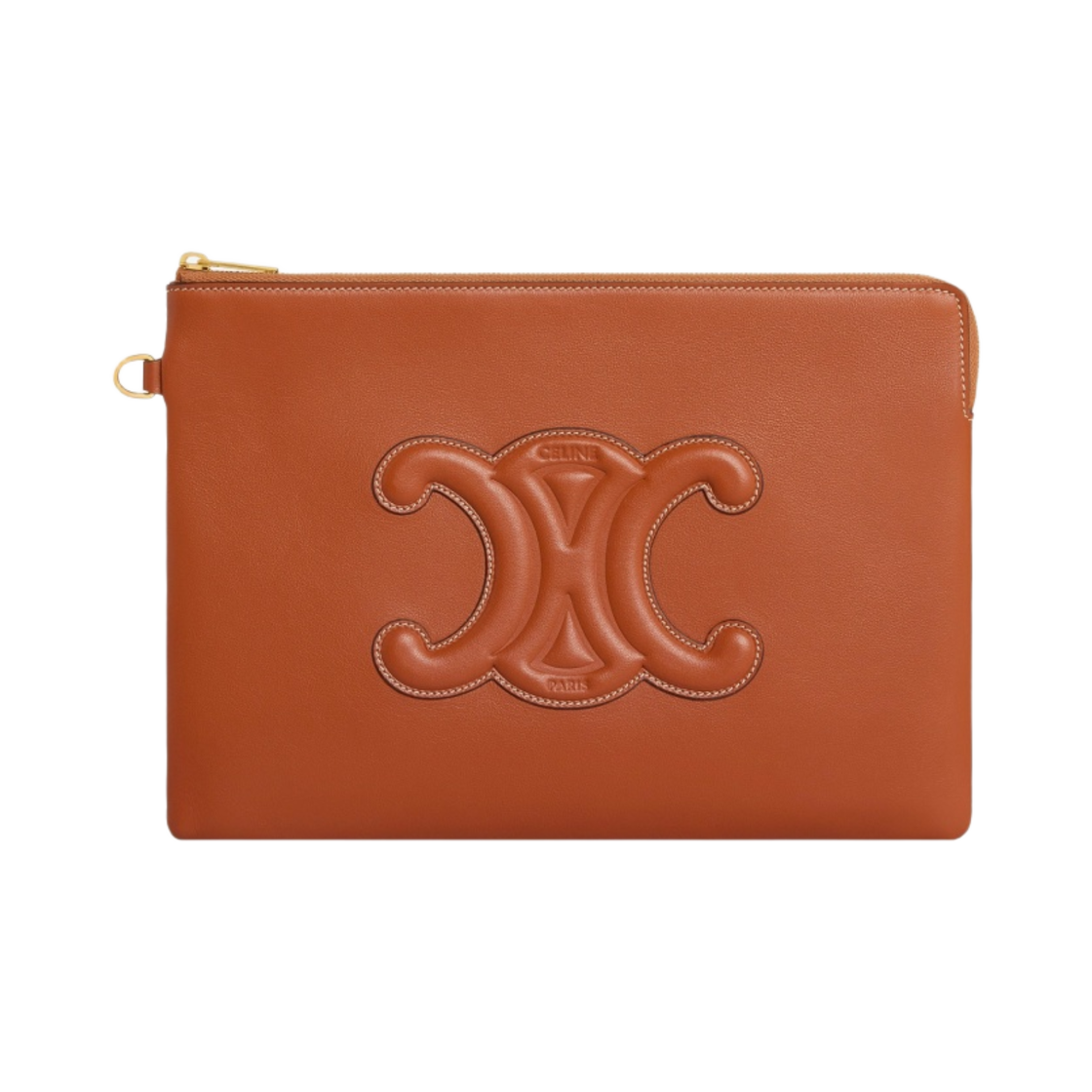 셀린느 스무스 카프스킨 스트랩 스몰 파우치 탄(Celine Small Pouch with Strap in Smooth Calfskin Tan) - 2