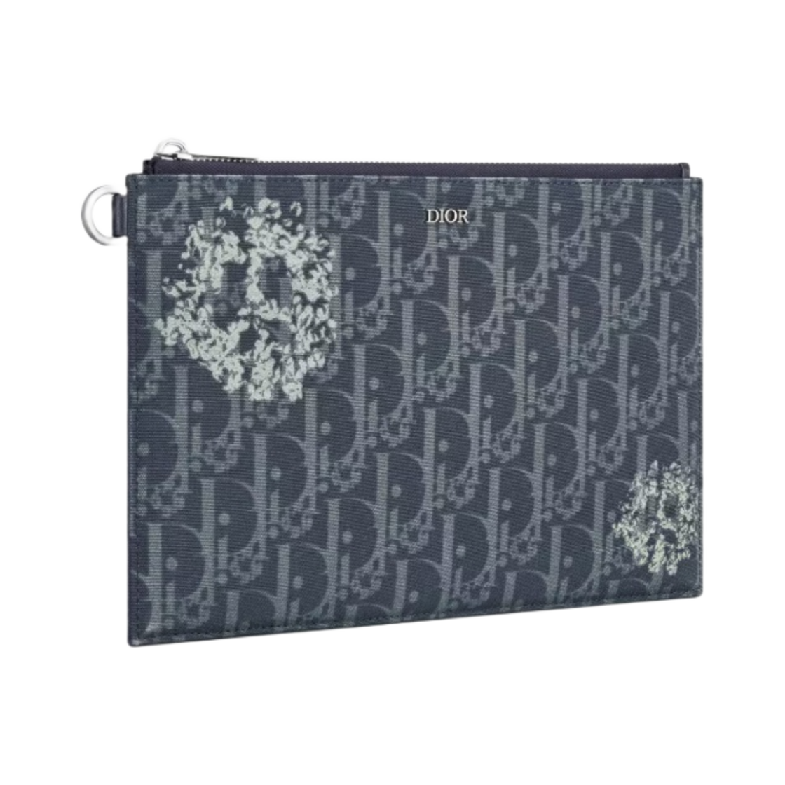디올 x 데님 티어스 A5 파우치 데님 블루 디올 오블리크 피스 사인 디올 티어스(Dior x Denim Tears A5 Pouch Denim Blue Dior Oblique And Peace Sign Dior Tears) - 2