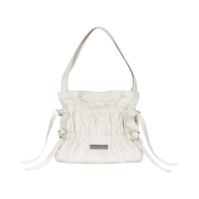 Matin Kim Faux Leather Seashell Bag Ivory