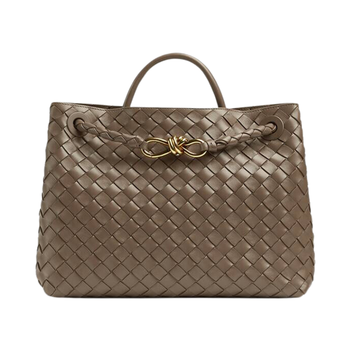 보테가 베네타 미디움 안디아모 토프 그레이(Bottega Veneta Medium Andiamo Taupe Grey) - 1