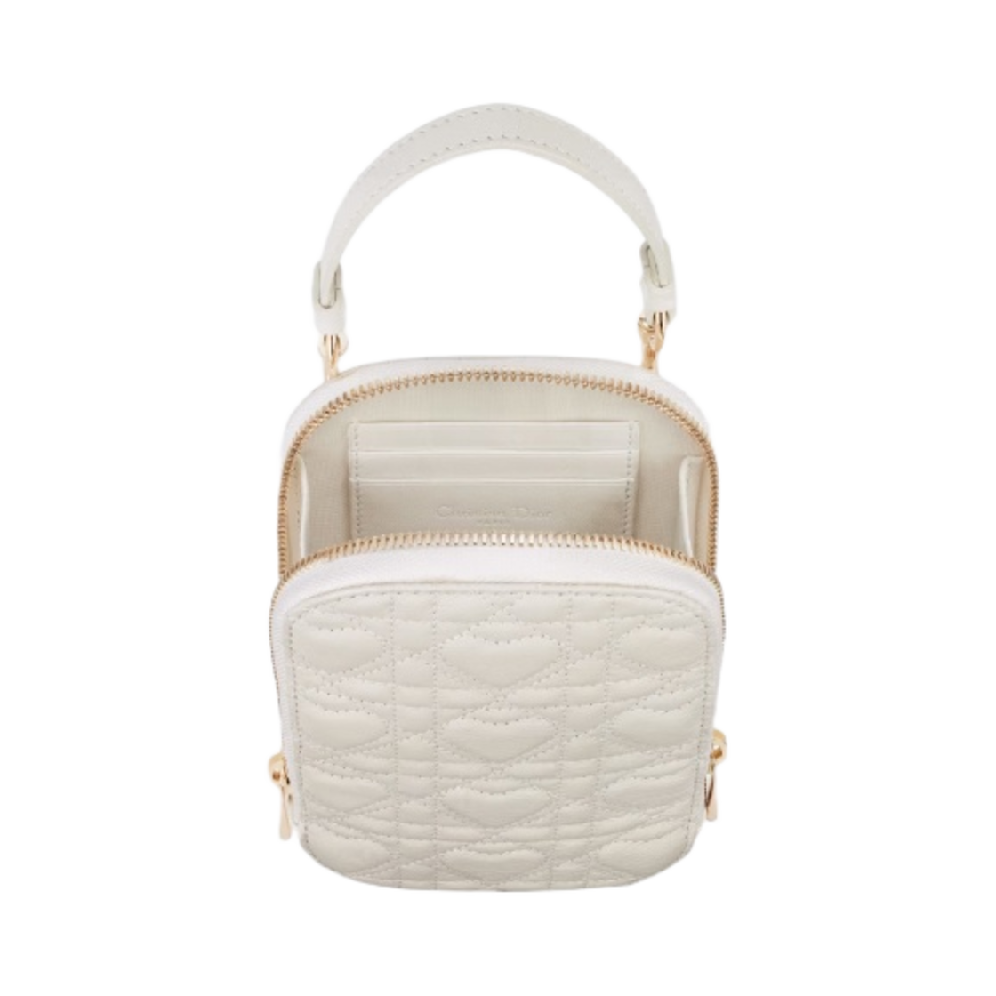 디올 아무르 레이디 휴대폰 홀더 까나쥬 램스킨 라떼(Dior Amour Lady Phone Holder Cannage Lambskin Latte) - 4