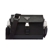 Prada Re-Nylon Saffiano Shoulder Bag Black