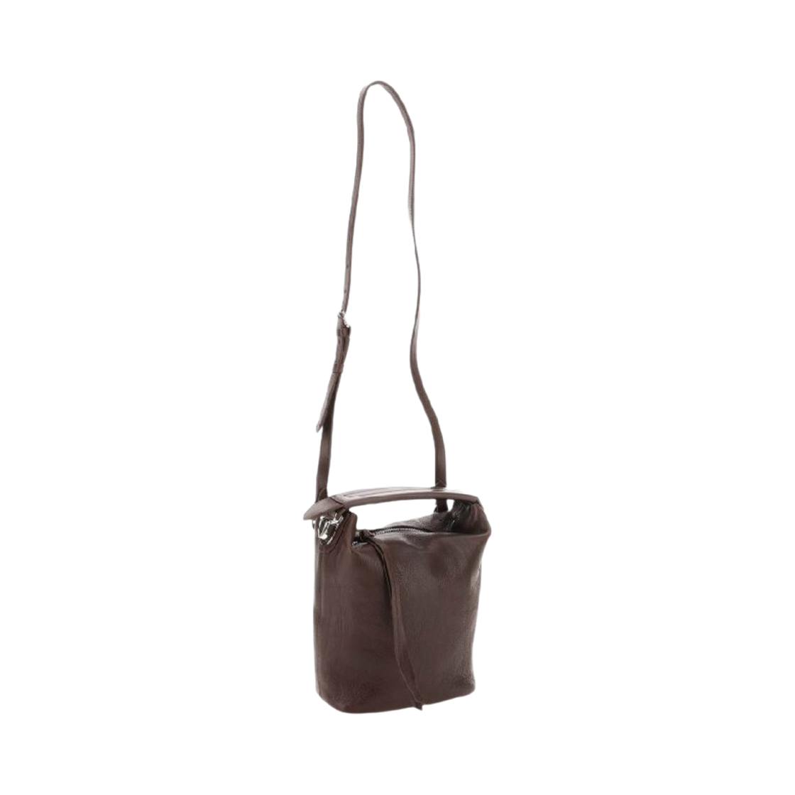 르메르 베지탈 탠 레더 케이스 백 다크 브라운(Lemaire Vegetal Tanned Leather Case Bag Dark Brown) - 2