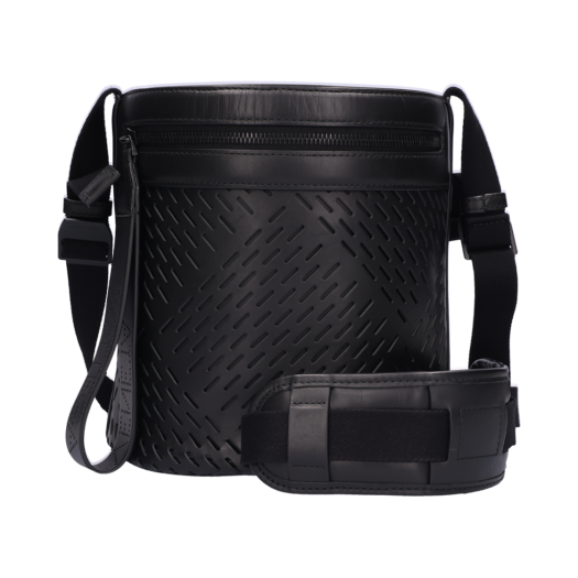 IT2RASTKKQJA [C등급] Bottega Veneta Vintage Perforated Bucket Bag in Black Leather