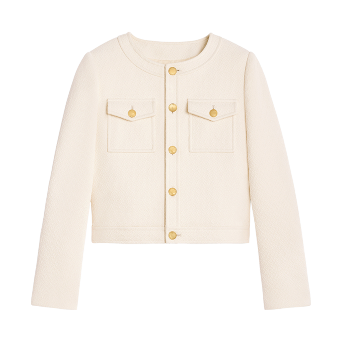 (W) 셀린느 대니 재킷 부티 코튼 크림((W) Celine Dani Jacket In Boutis Cotton Creme)