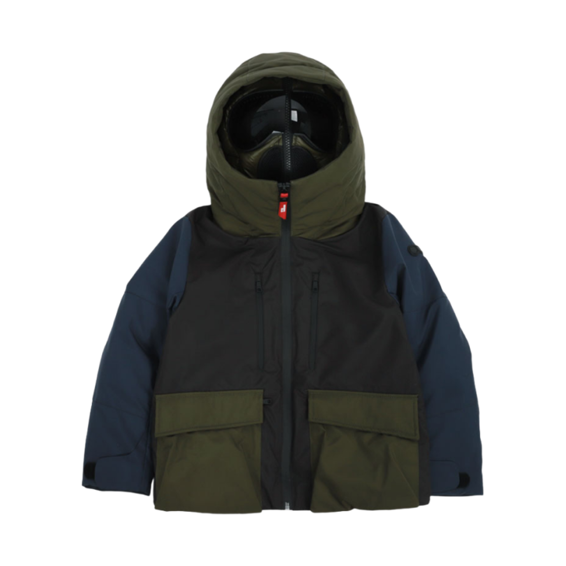 (키즈) AI 라이더스 고글 다운 자켓 블랙((Kids) AI Riders Goggle Down Jacket Black)