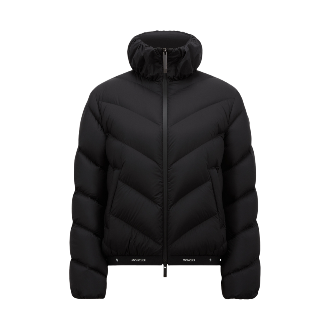(W) 몽클레르 그리그난 다이애그널 퀼티드 쇼트 다운 자켓 블랙 - 25SS((W) Moncler Grignan Diagonal Quilted Short Down Jacket Black - 25SS) - 1