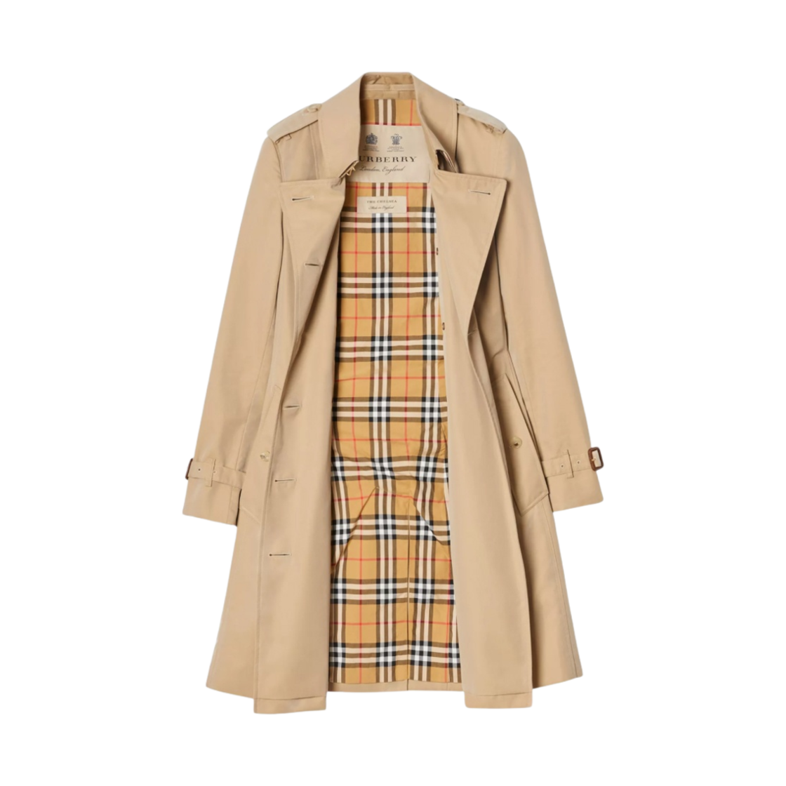 (W) 버버리 미드 렝스 첼시 헤리티지 트렌치 코트 허니((W) Burberry Mid Length Chelsea Heritage Trench Coat Honey) - 2