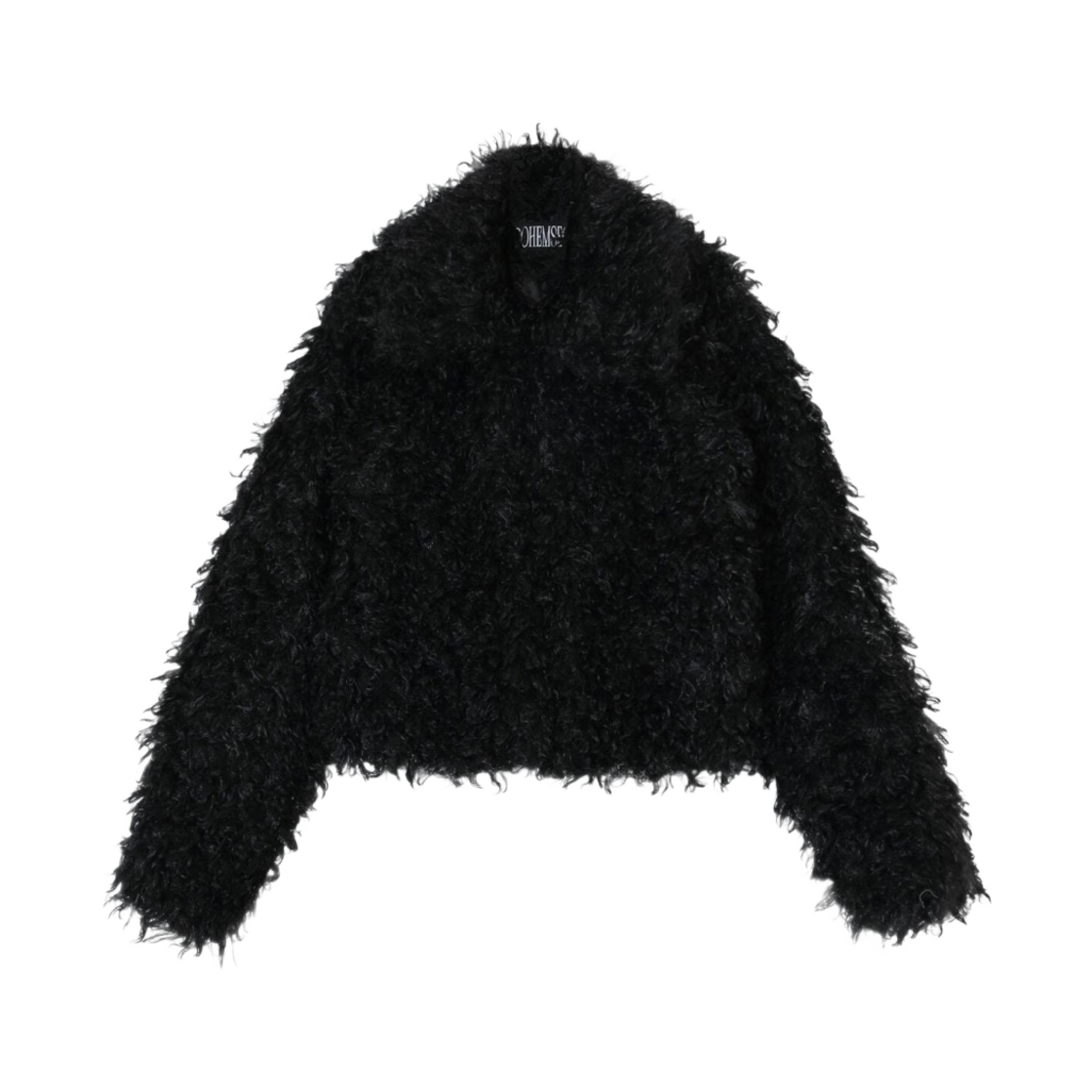 - (W) Bohemian Seoul Cloud Fur Jacket Black