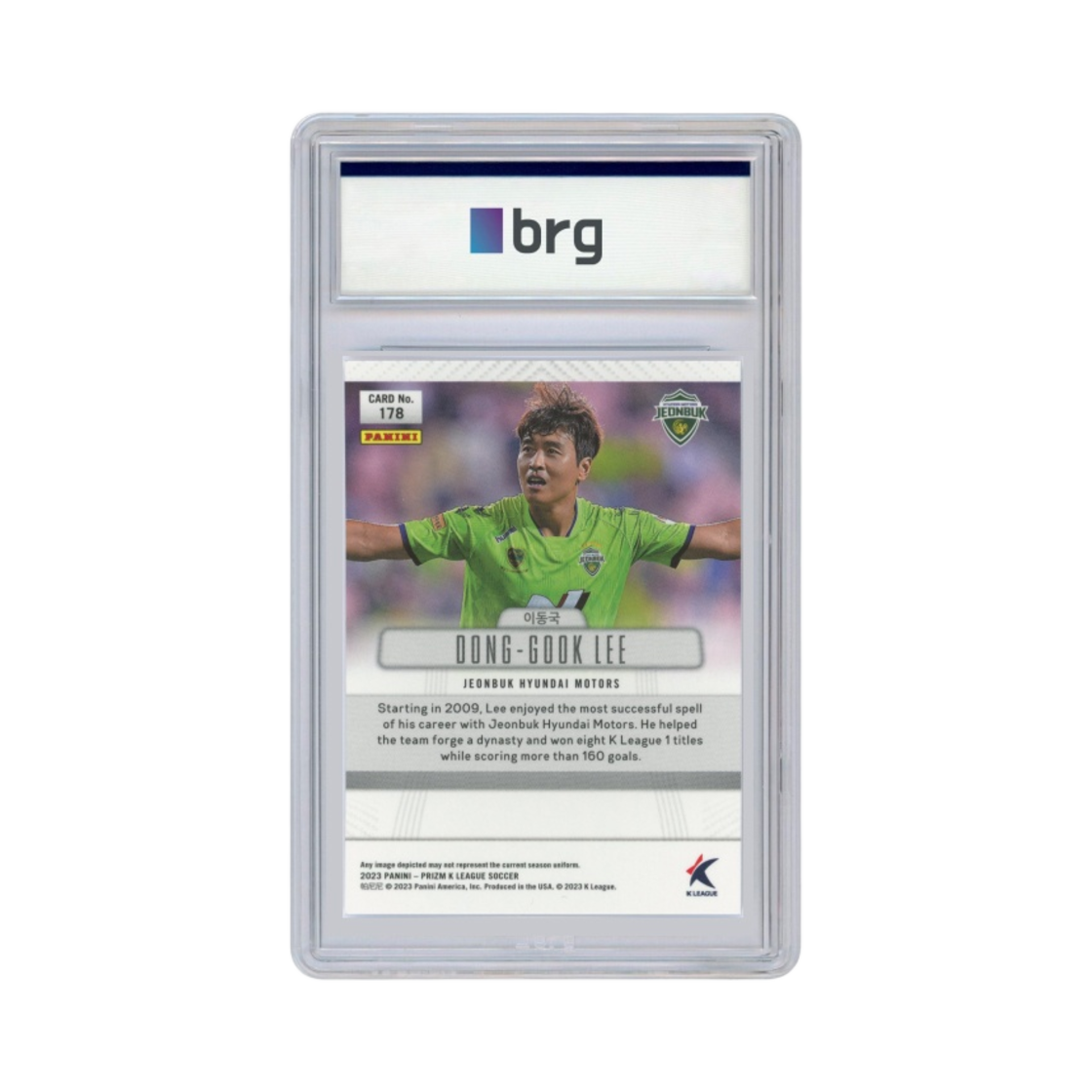 파니니 프리즘 K 리그 레전드 #178 전북 현대 모터스 이동국 베이스 축구 카드 2023(Panini Prizm K League Legend #178 Jeonbuk Hyundai Motors Lee Dong Gook Base Soccer Card 2023) - 2