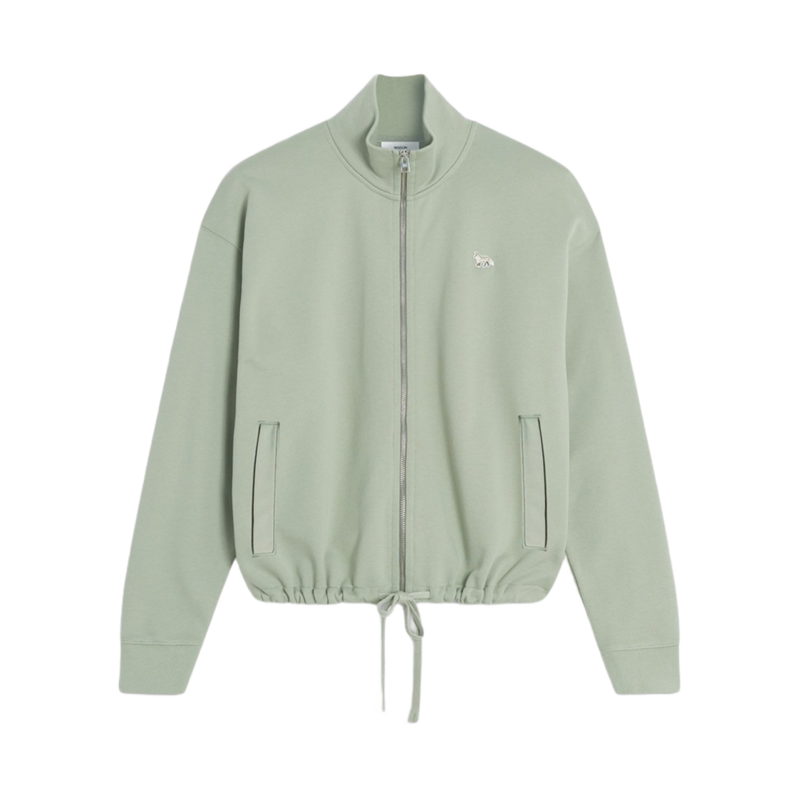 (W) 메종 키츠네 베이비 폭스 패치 집업 블루종 코트 그린