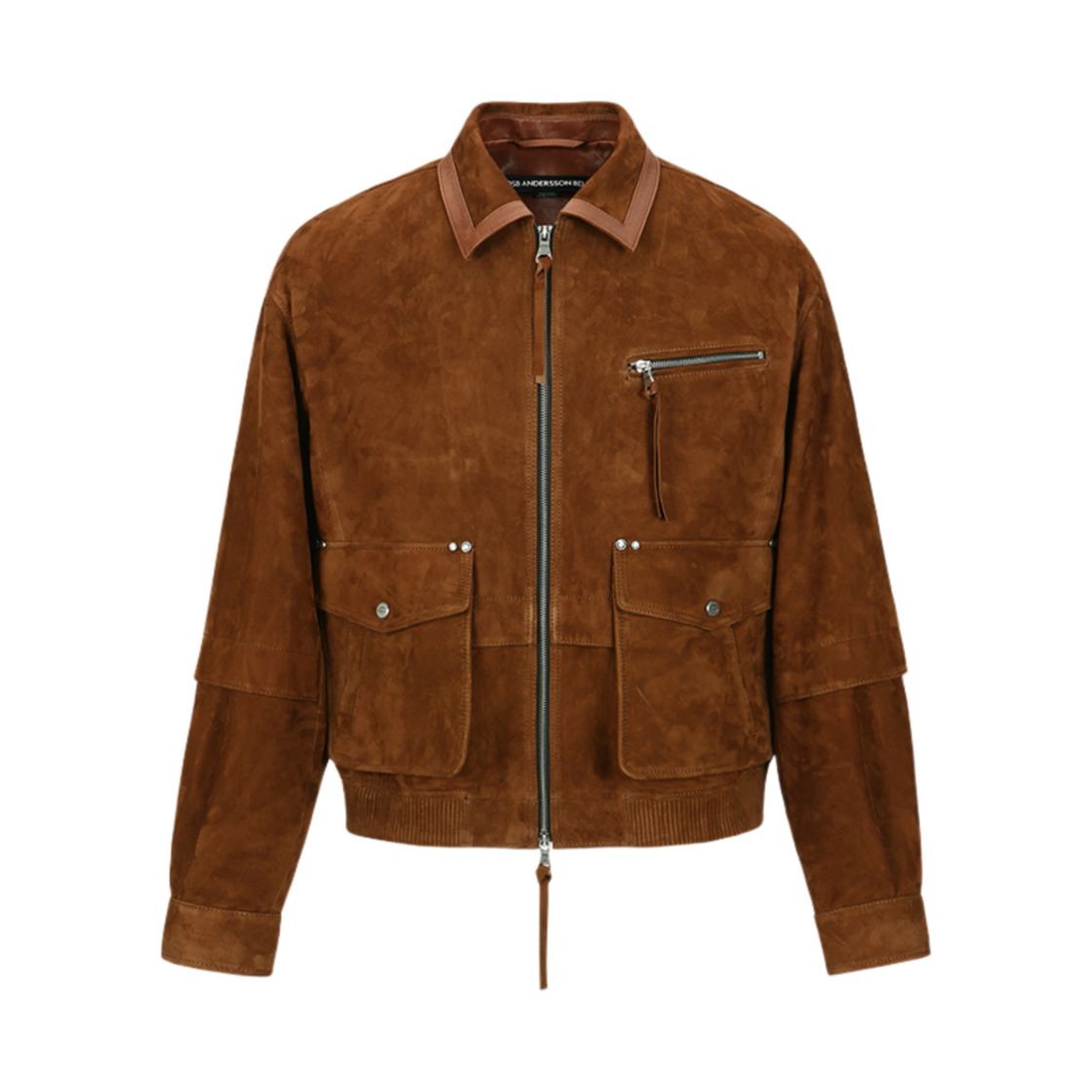awa673m(BROWN) ADSB Andersson Bell Mikoos Suede Bomber Jacket Brown