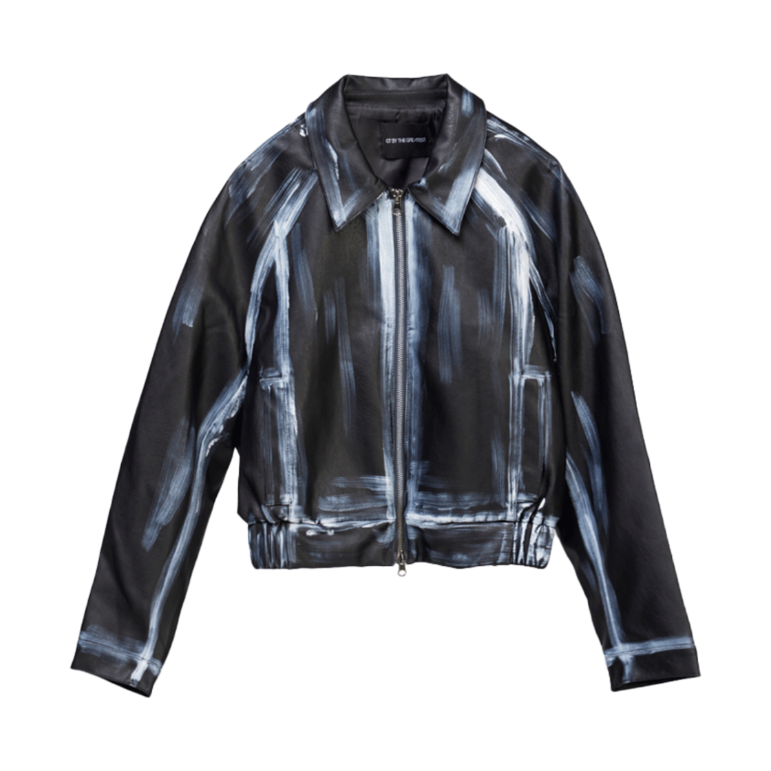 GT24FW11 The Greatest Woman Painting Leather Jacket