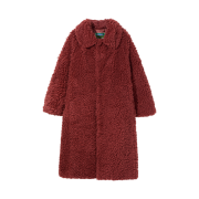 Greenbutter Shearling Over Coat Brick