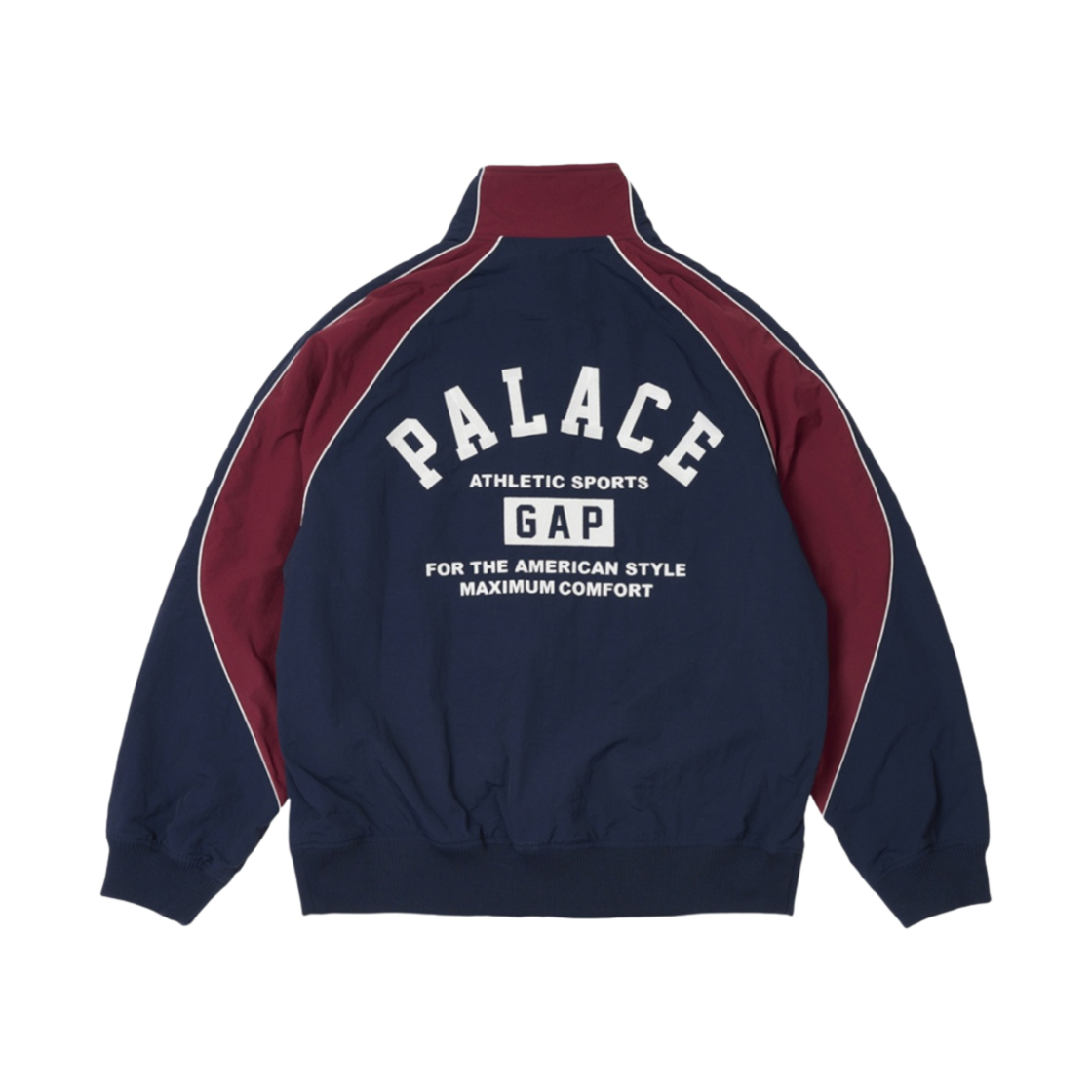 팔라스 x 갭 나일론 트랙 탑 네이비 레드 - 24SS(Palace x Gap Nylon Track Top Navy Red - 24SS)