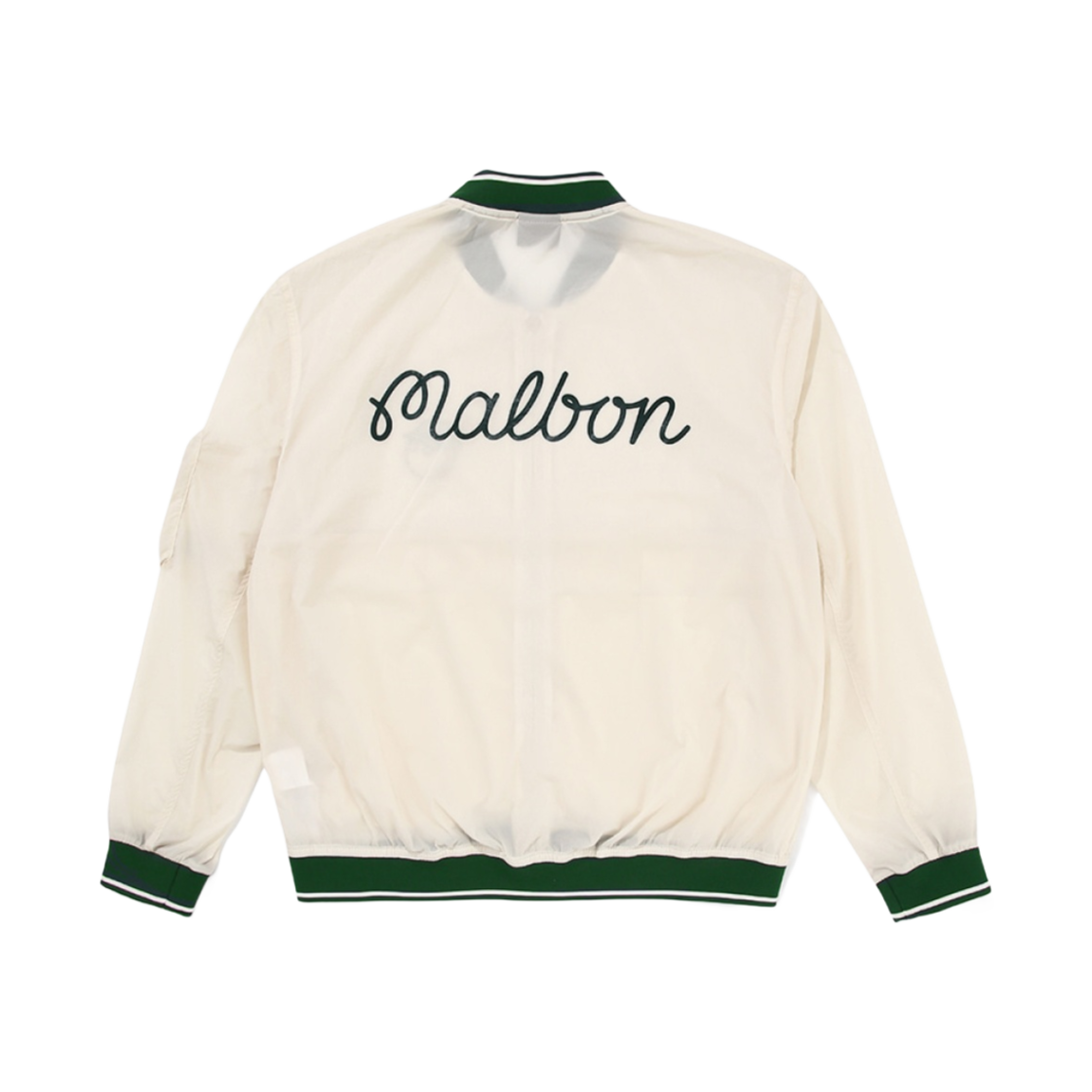 (W) 말본 골프 블로우 스타디움 자켓 베이지((W) Malbon Golf Blow Stadium Jacket Beige) - 2