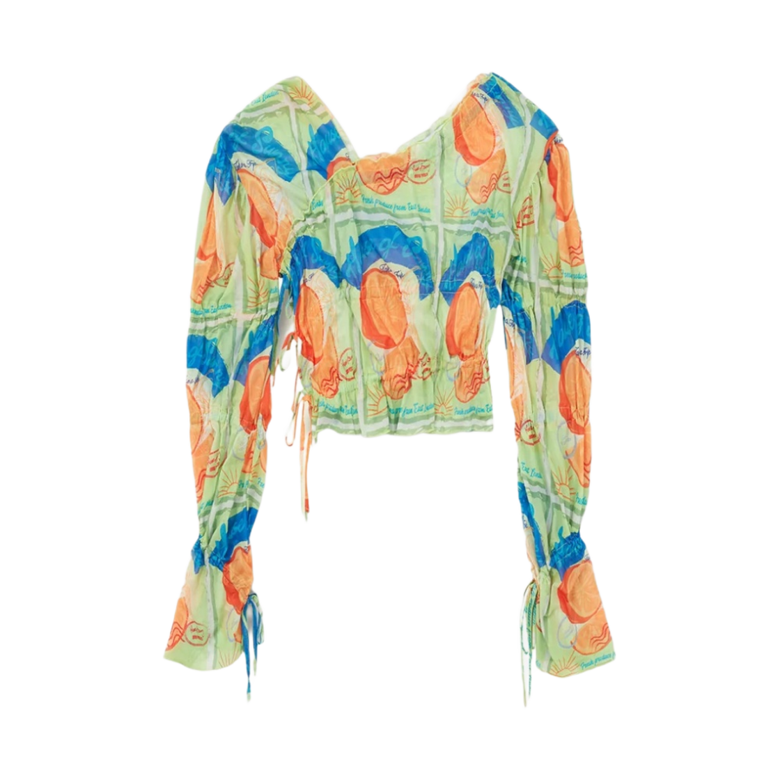 - (W) House of Sunny The Bodega Mesh Top Multicolor