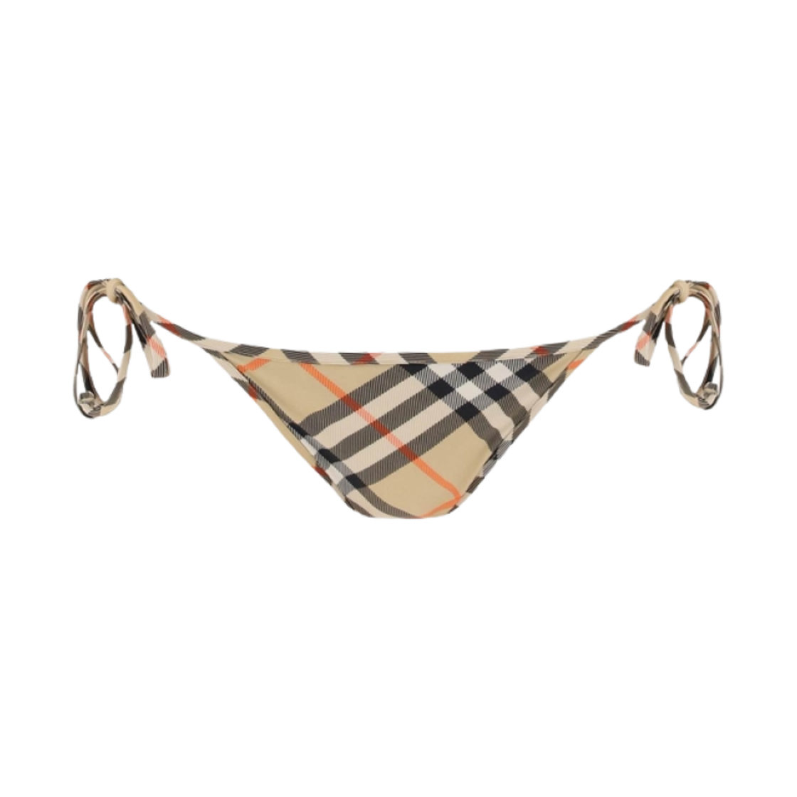8100760 (W) Burberry Check Bikini Briefs Beige