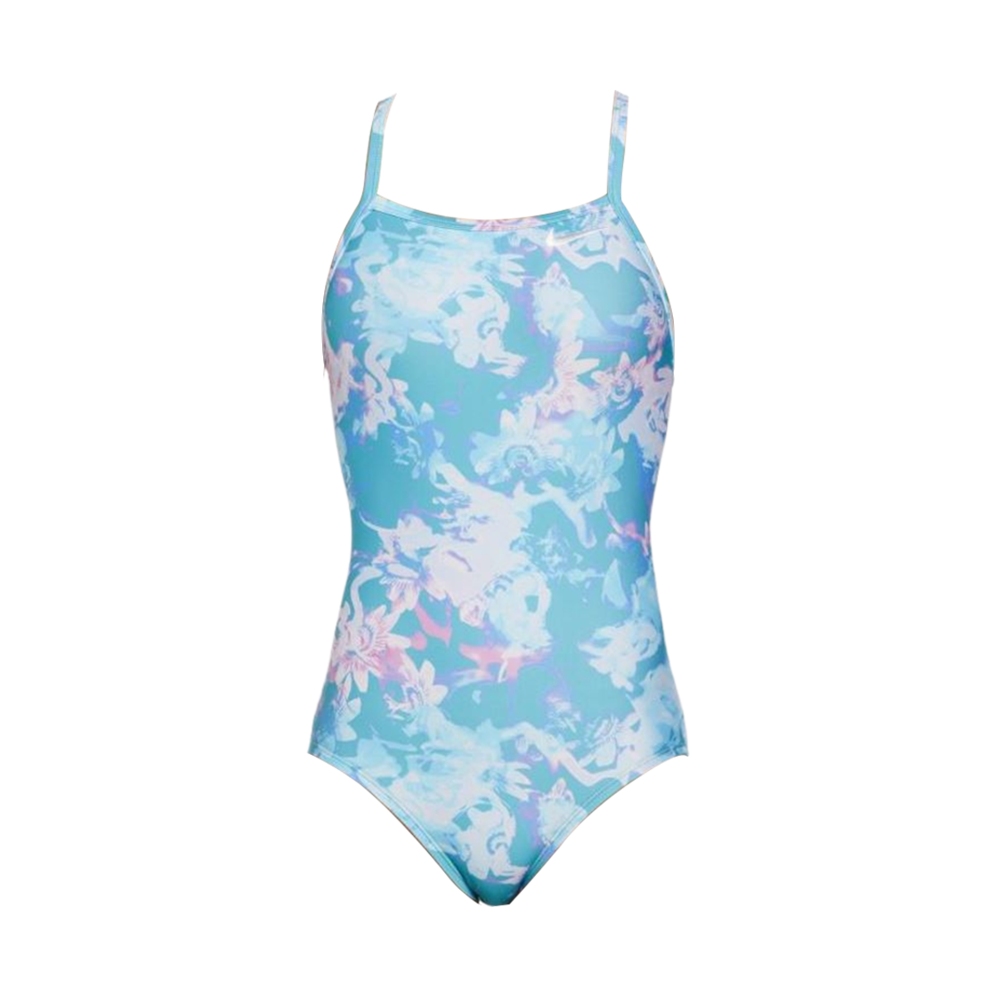 NESSE010-463 (W) Nike Swim Drippy Flower Racerback Low Leg Cut Dusty Cactus
