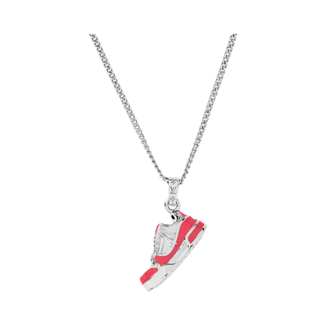 루이비통 LV 트레이너 네클리스 레드 실버(Louis Vuitton LV Trainer Necklace Red Silver) - 2