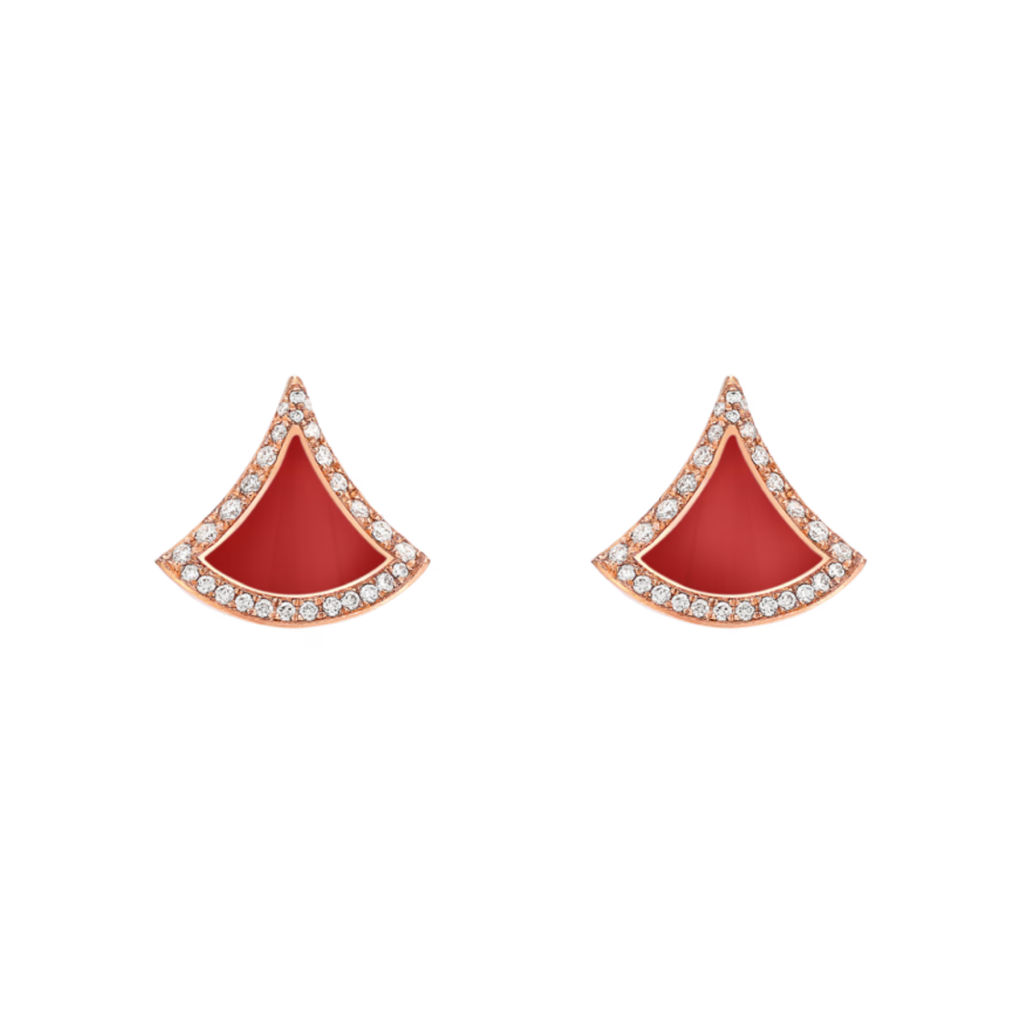 불가리 디바스 드림 이어링 로즈 골드 레드 다이아몬드(Bulgari Divas Dream Earrings Rose Gold Red Diamond)
