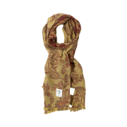 South2 West8 Stole Cotton Jacquard Paisley Green