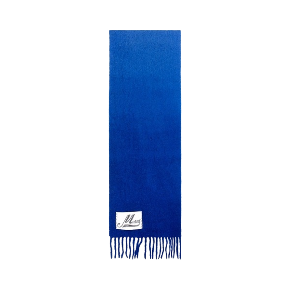 마르니 로고 프린트 알파카 스카프 블루(Marni Logo Print Alpaca Scarf Blue)