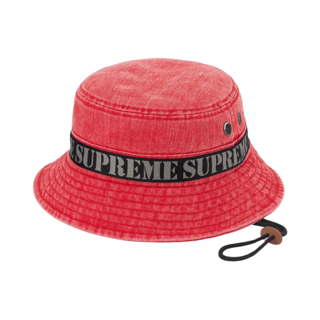 - Supreme Stencil Webbing Boonie Red - 23SS