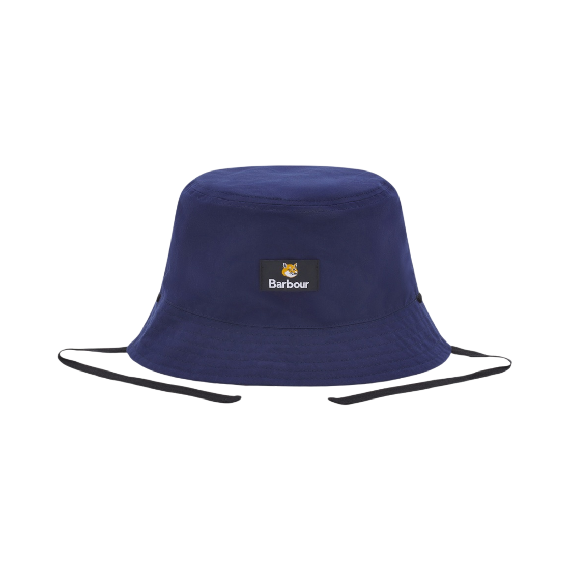 MHA0836NY71 Barbour x Maison Kitsune Reversible Bucket Hat Black Melange