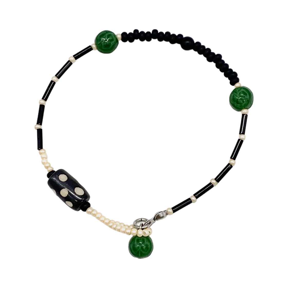 산리 도트 클로버 브레이슬릿 그린(SANLI Dot Clover Bracelet Green)