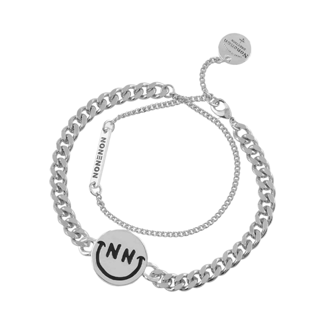 논논 블랙 스마일 브레이슬릿