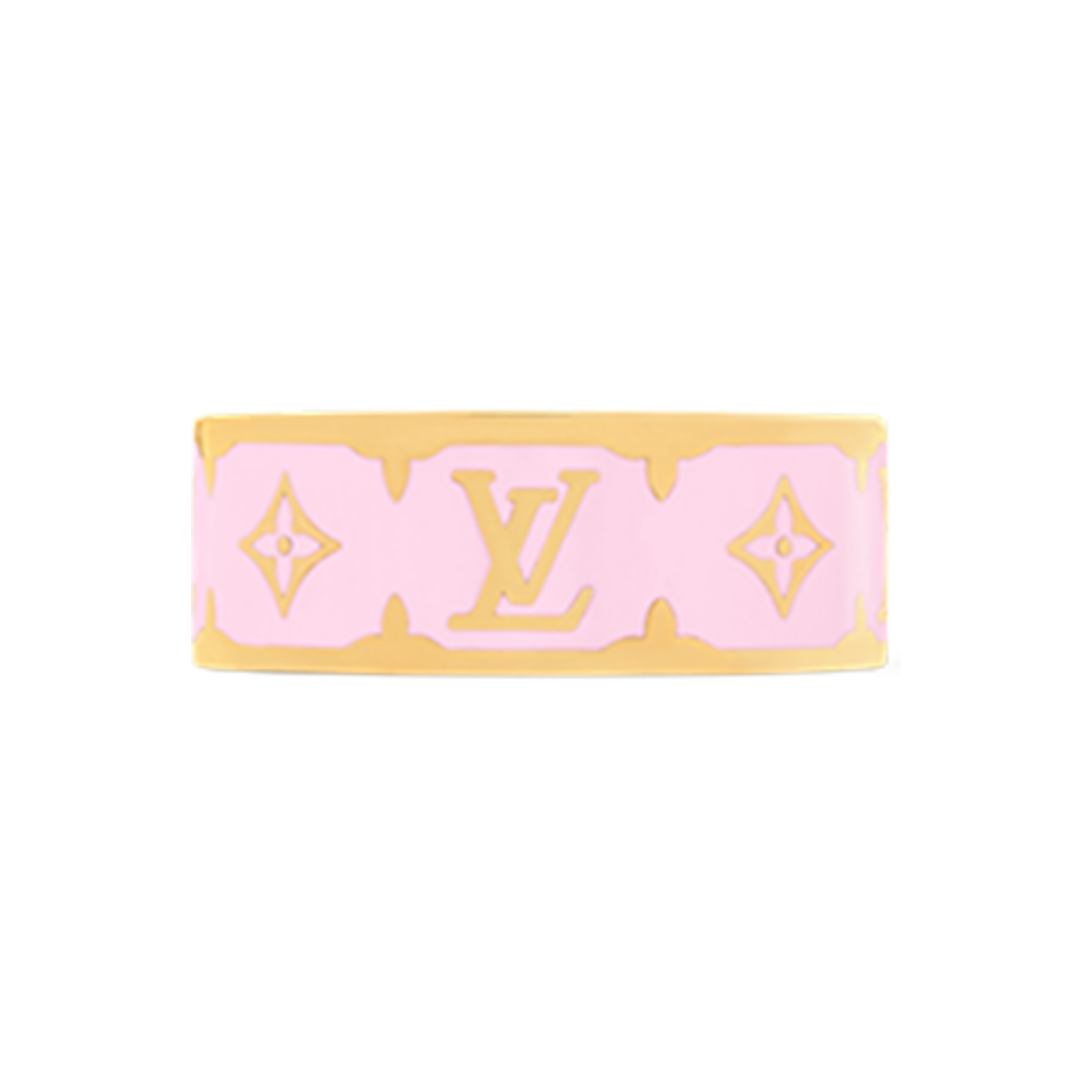 (W) 루이비통 나노그램 에나멜 링 S00 핑크((W) Louis Vuitton Nanogram Enamel Ring S00 Pink) - 1